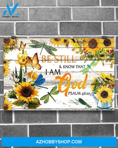Dragonfly Be Still And Know That I Am God Gift Boyfriend Canvas Wall Art