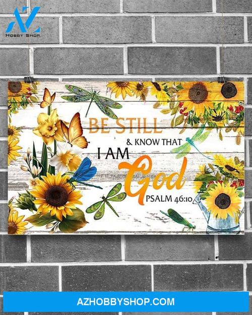 Dragonfly Be Still And Know That I Am God Gift Boyfriend Canvas Wall Art