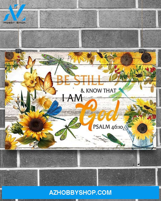 Dragonfly Be Still And Know That I Am God Gift Boyfriend Canvas Wall Art