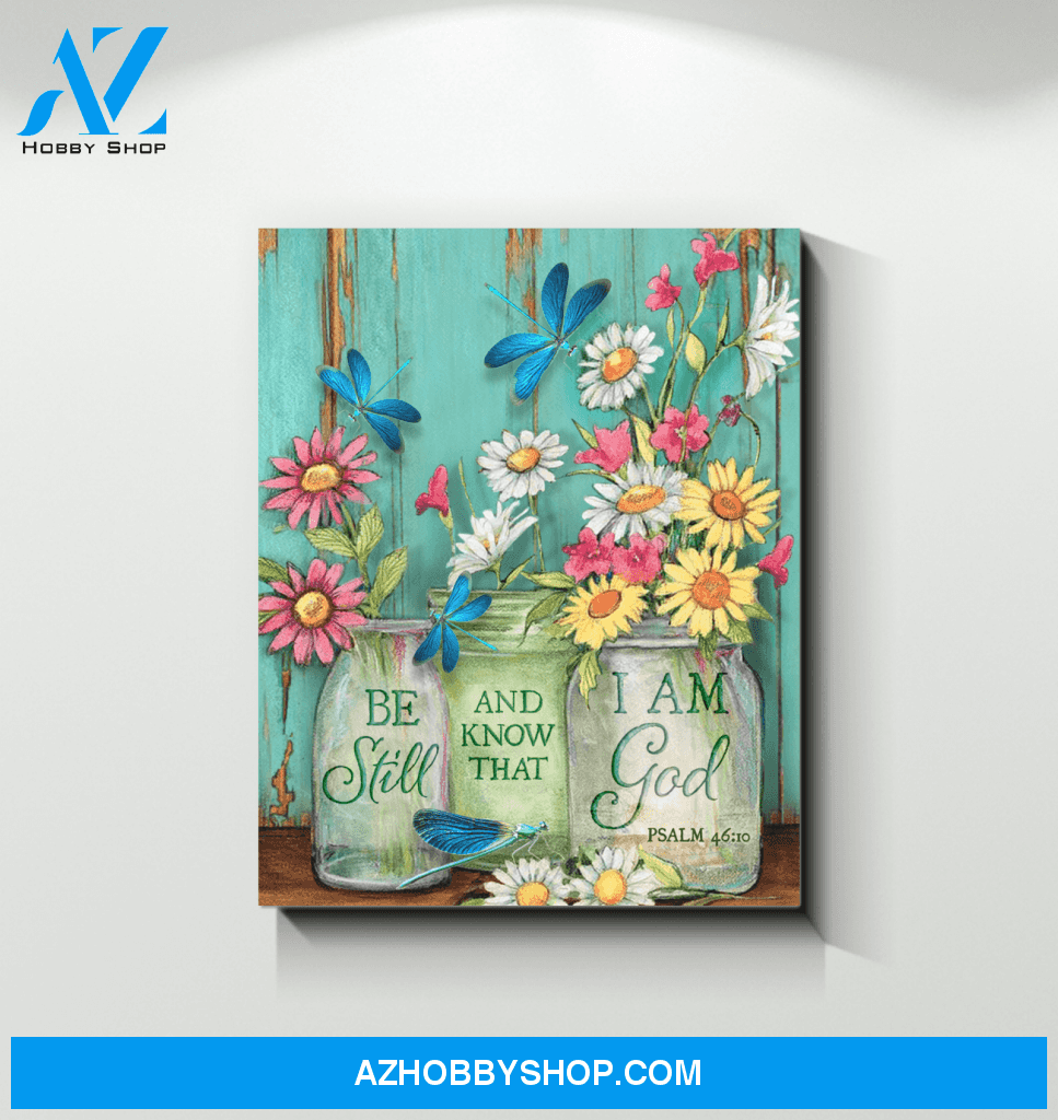 Dragonfly Be Still Canvas Wall Art, Wall Decor Visual Art