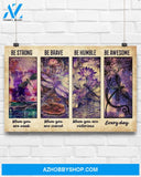 Dragonfly Be Strong When You Are Weak Canvas Painting, Wall Decor Visual Art