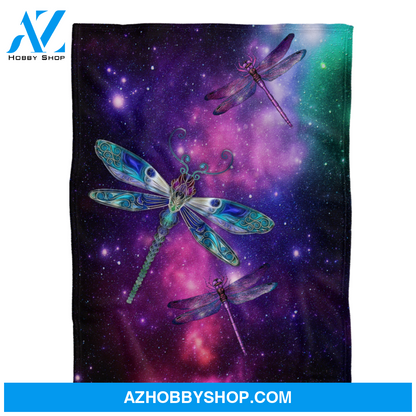 Dragonfly Blanket, Beautiful Dragonfly Purple Blanket