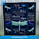 Dragonfly Blanket, I Am Always With You Dragonflies Blanket Gift For Dragonfly Lovers