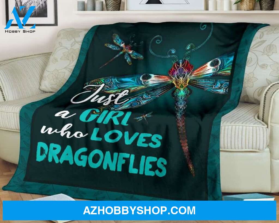 Dragonfly Blanket, just a girl who loves dragonflies