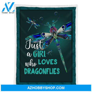 Dragonfly Blanket, just a girl who loves dragonflies