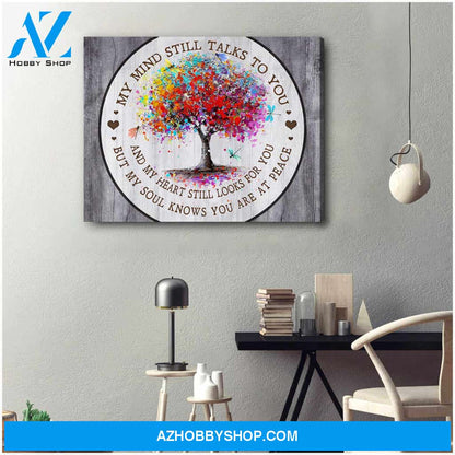 Dragonfly Canvas But My Soul Knows You Are At Peace Wall Art Decor