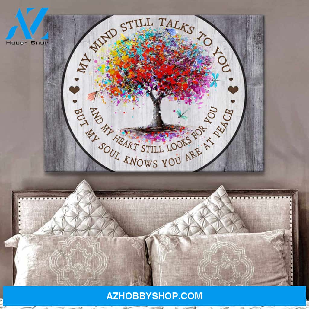 Dragonfly Canvas But My Soul Knows You Are At Peace Wall Art Decor