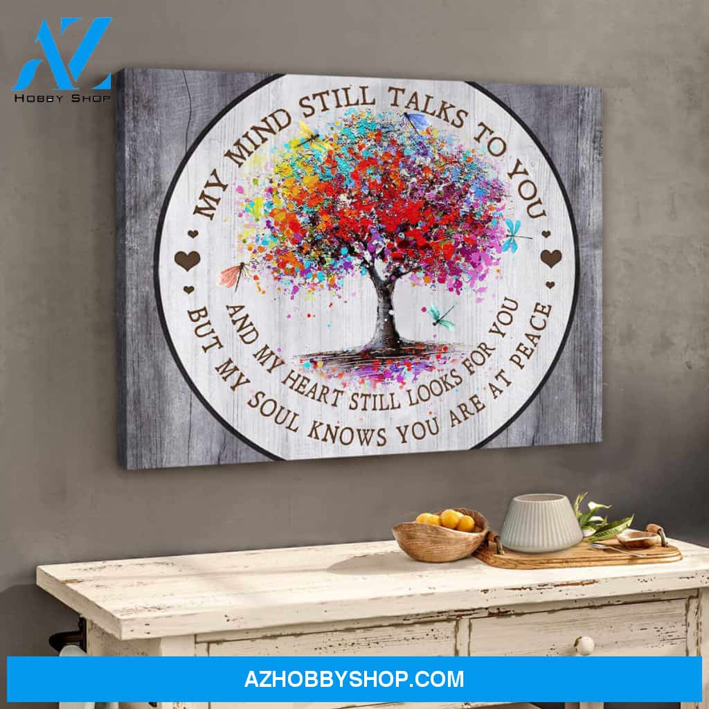 Dragonfly Canvas But My Soul Knows You Are At Peace Wall Art Decor