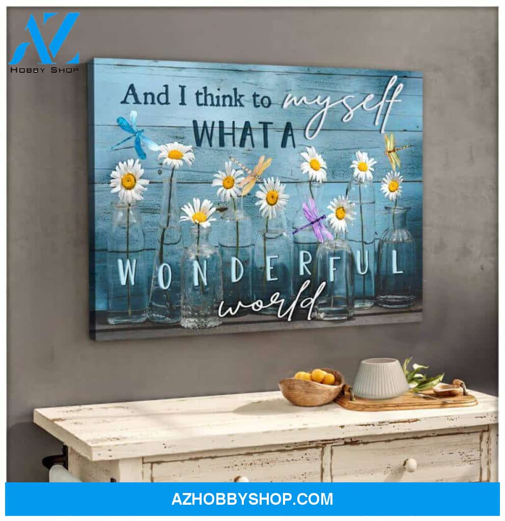 Dragonfly Canvas - Hanging Art For Living Room