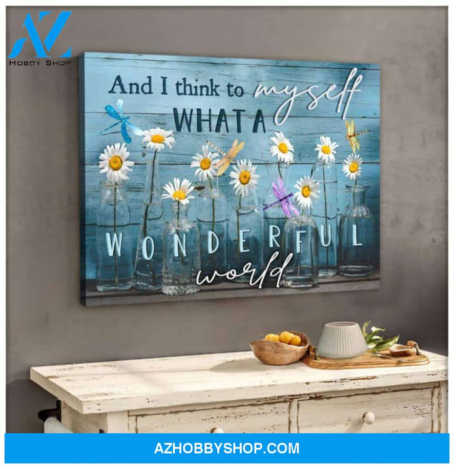 Dragonfly Canvas - Hanging Art For Living Room