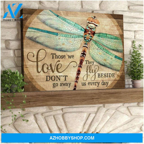 Dragonfly Canvas - Hanging Art For Living Room