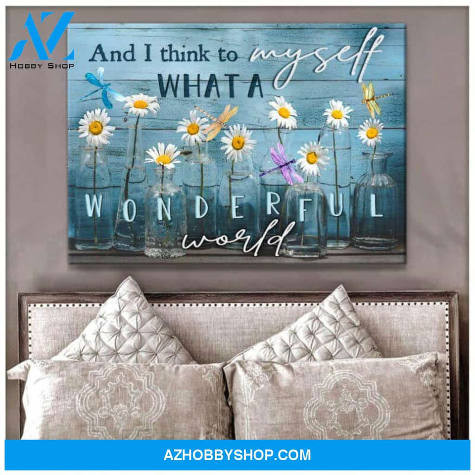 Dragonfly Canvas - Hanging Art For Living Room