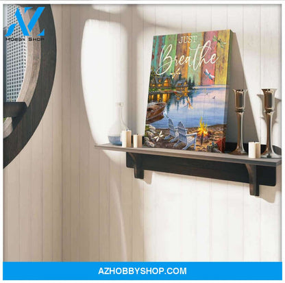 Dragonfly Canvas Just Breathe CB Wall Art Decor