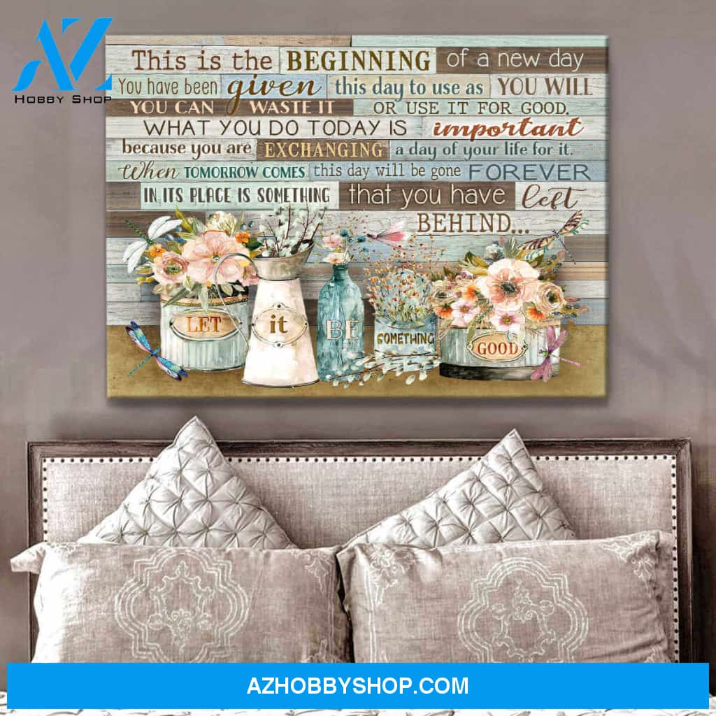 Dragonfly Canvas Let it be something good Wall Art Decor