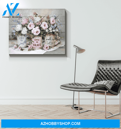 Dragonfly Canvas Live By Faith Grow In Grace Walk In Love