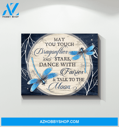 Dragonfly Canvas May You Touch Dragonfiles And Stars Dance With Fairies