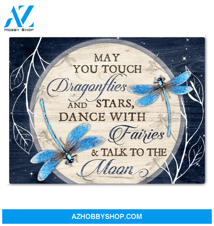 Dragonfly Canvas May You Touch Dragonfiles And Stars Dance With Fairies