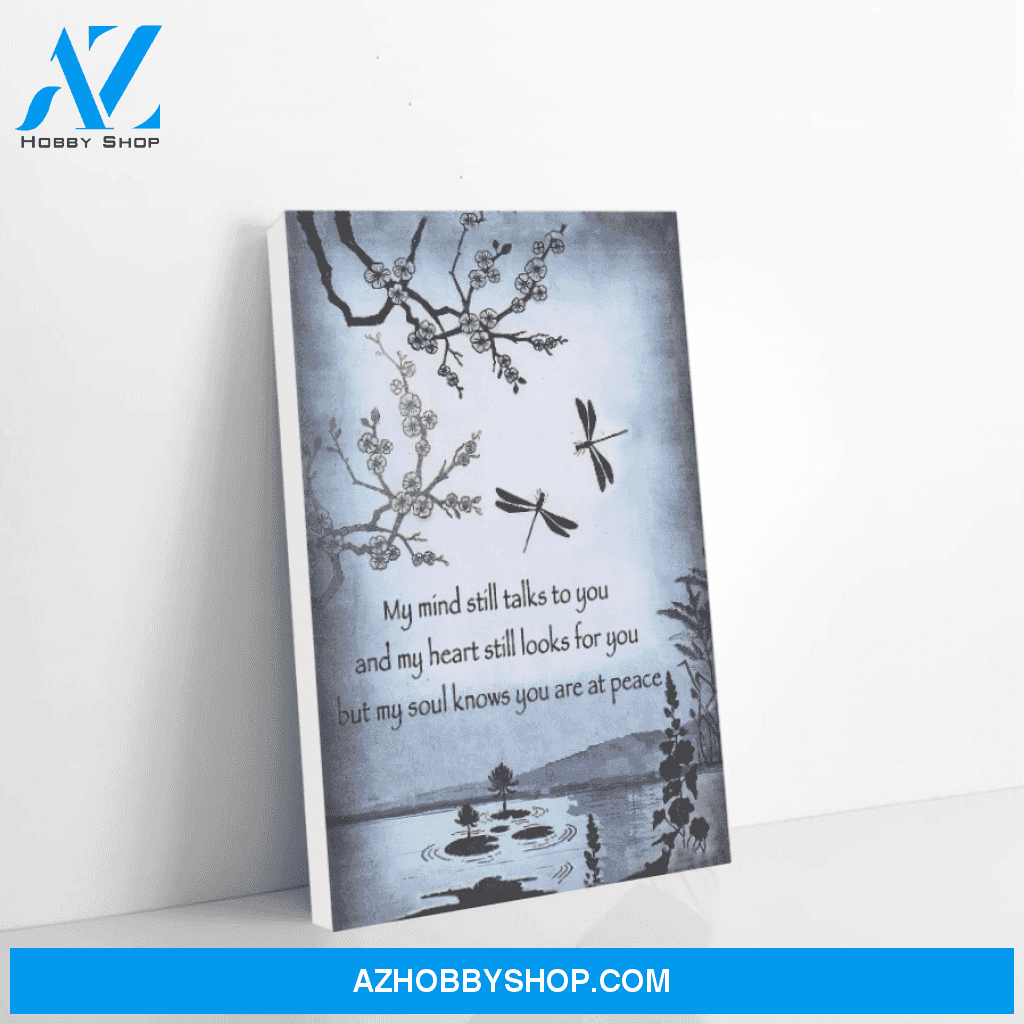 Dragonfly Canvas My Mind Still Take You To Christmas Gift Ideas