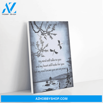 Dragonfly Canvas My Mind Still Take You To Christmas Gift Ideas