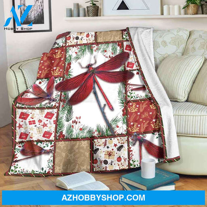Dragonfly Christmas - I Am Always With You Fleece Blanket Gift For Friend Family Birthday Gift Home Decor Bedding Couch Sofa Soft And Comfy Cozy