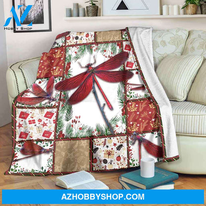 Dragonfly Christmas - I Am Always With You Fleece Blanket Gift For Friend Family Birthday Gift Home Decor Bedding Couch Sofa Soft And Comfy Cozy
