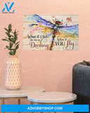 Dragonfly Colorful Art My Darling What If You Fly Canvas Wall Art, Wall Decor Visual Art