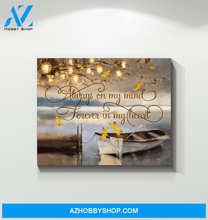Dragonfly Forever In My Heart Wall Art Canvas Prints