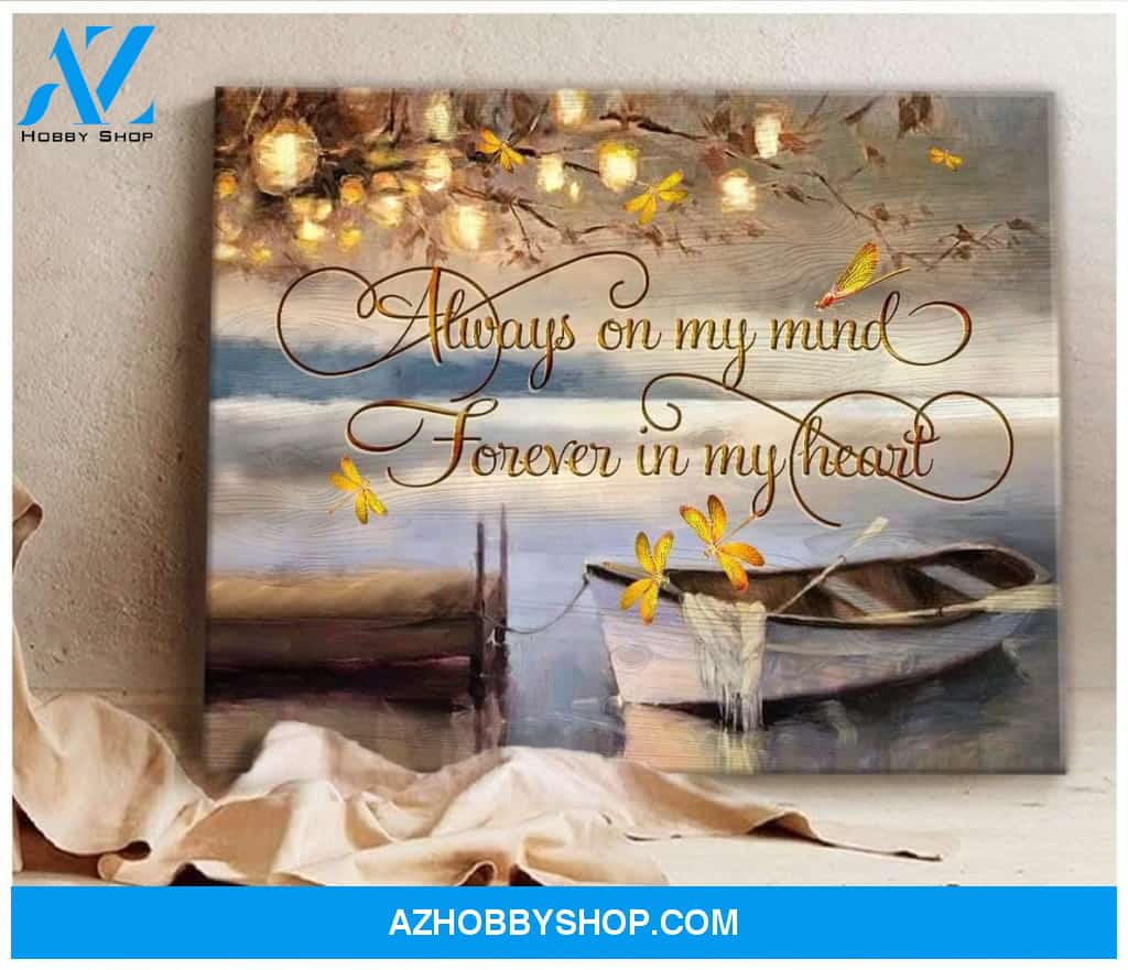 Dragonfly Forever In My Heart Wall Art Canvas Prints