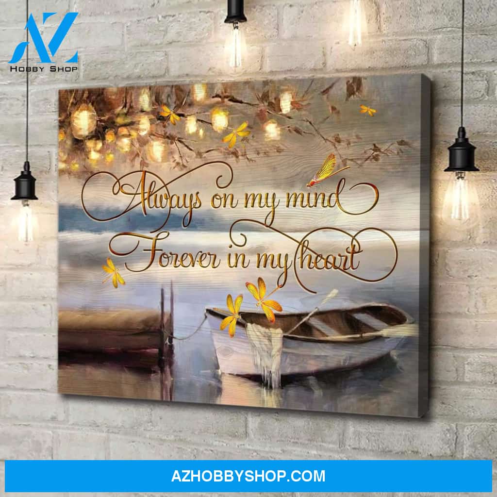 Dragonfly Forever In My Heart Wall Art Canvas Prints