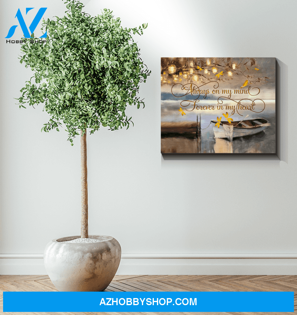 Dragonfly Forever In My Heart Wall Art Canvas Prints