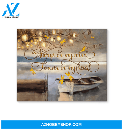 Dragonfly Forever In My Heart Wall Art Canvas Prints