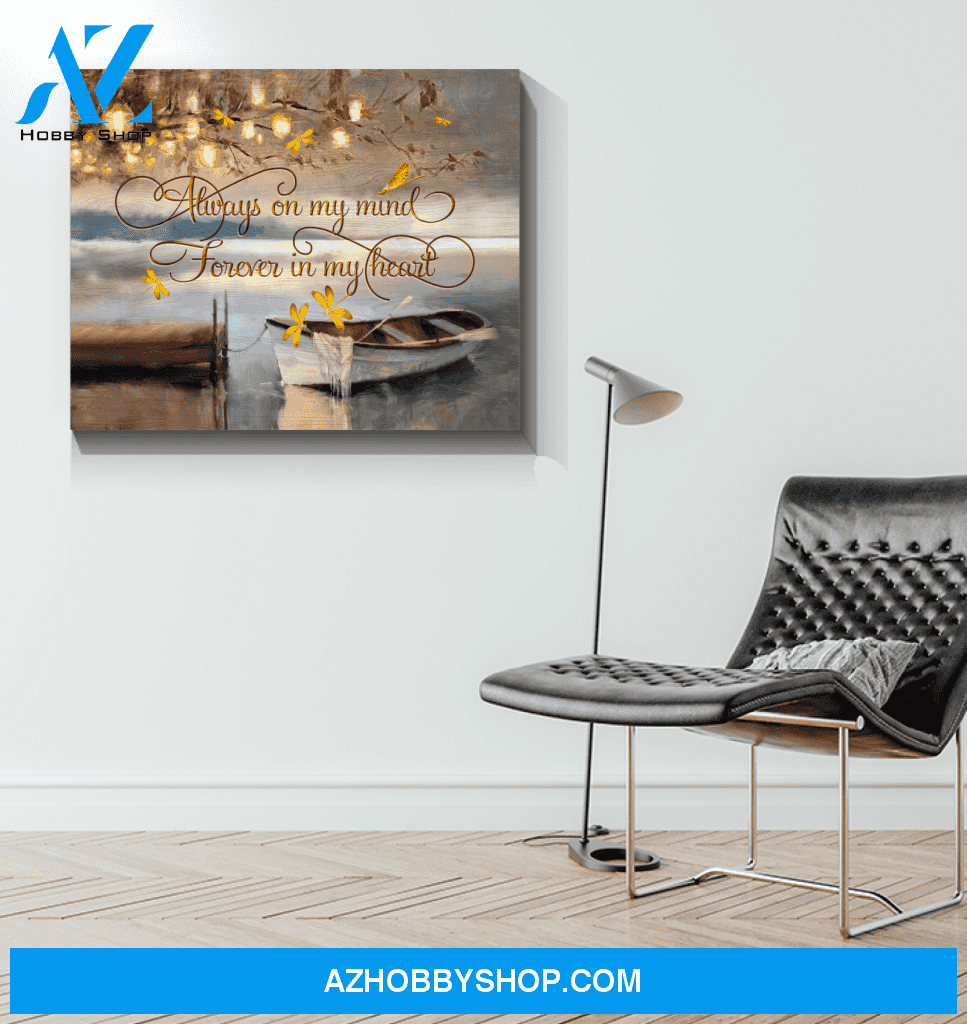 Dragonfly Forever In My Heart Wall Art Canvas Prints