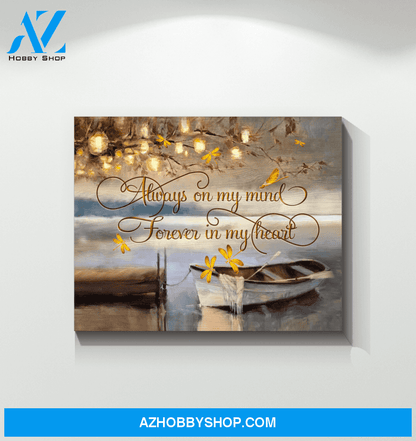 Dragonfly Forever In My Heart Wall Art Canvas Prints