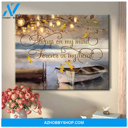 Dragonfly Forever In My Heart Wall Art Canvas Prints