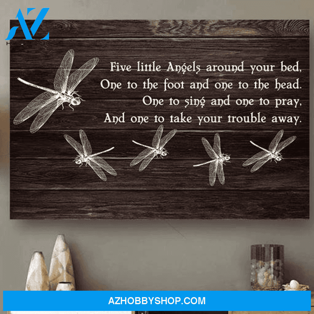 Dragonfly Gift Family Canvas Wall Art