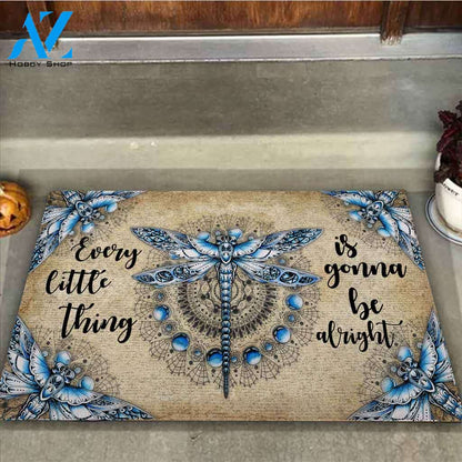 Dragonfly Hippie Doormat