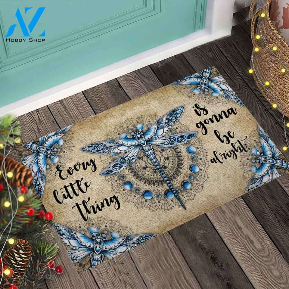 Dragonfly Hippie Doormat