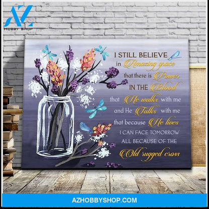 Dragonfly I Still Believe Canvas Wall Art