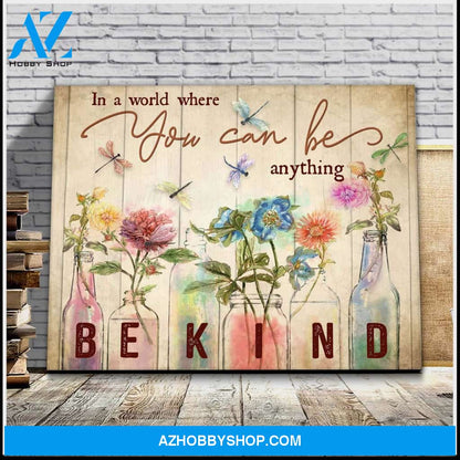 Dragonfly In A World Canvas Wall Art