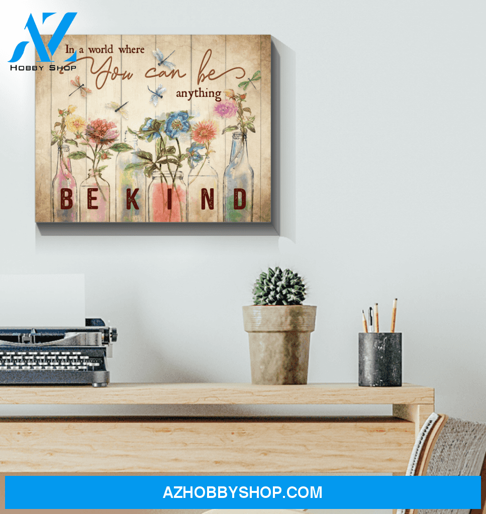 Dragonfly In A World Canvas Wall Art