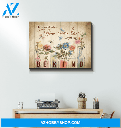 Dragonfly In A World Canvas Wall Art