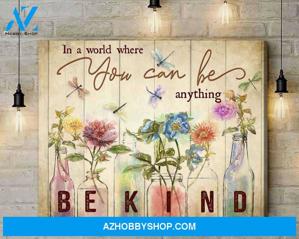Dragonfly In A World Canvas Wall Art