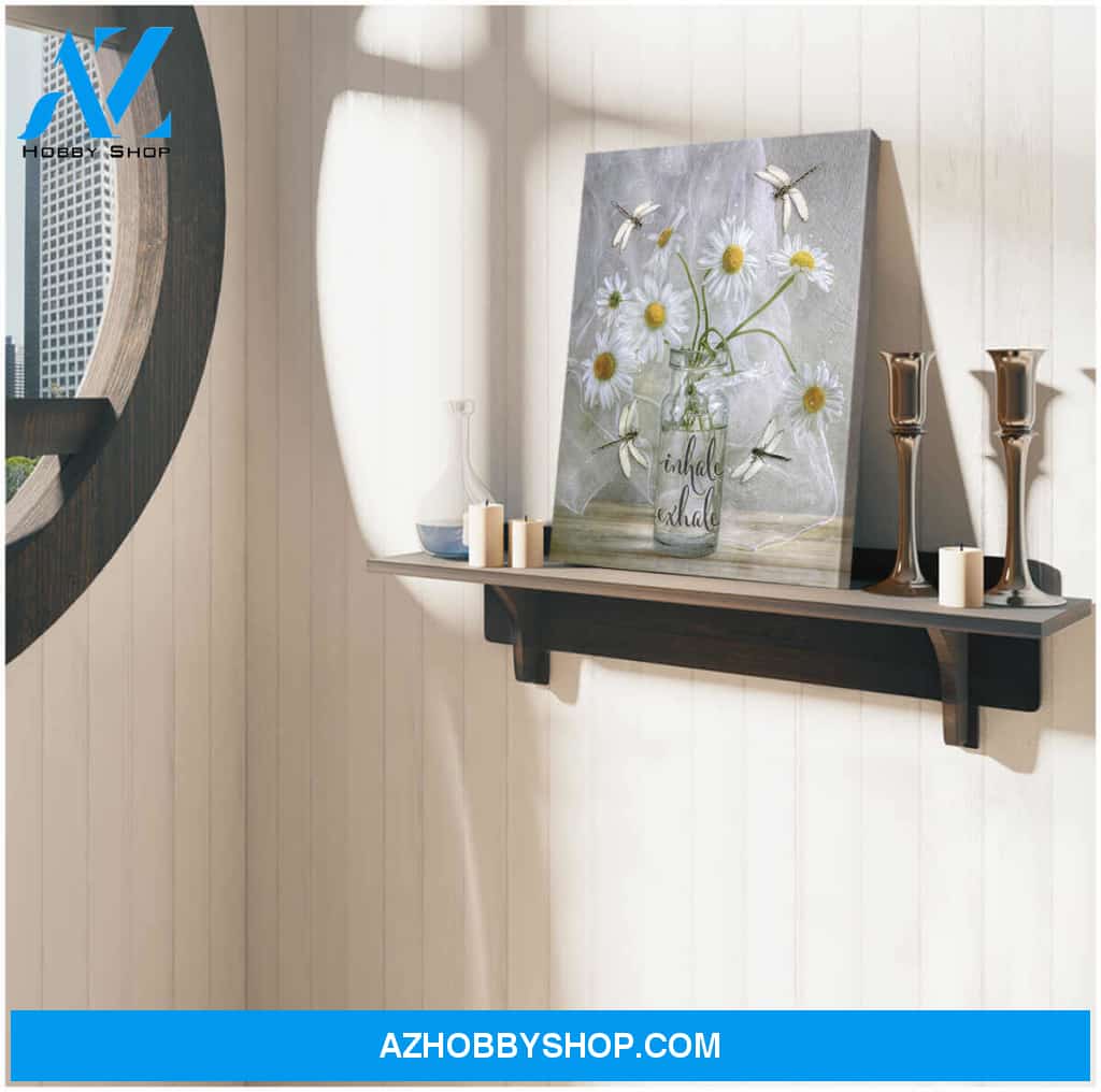 Dragonfly Inhale Exhale Canvas Wall Art