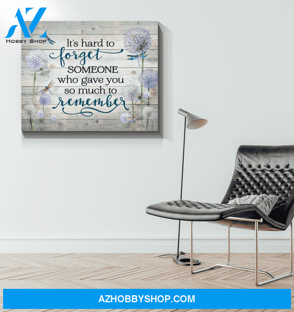 Dragonfly It's Hard To Forget Canvas Wall Art