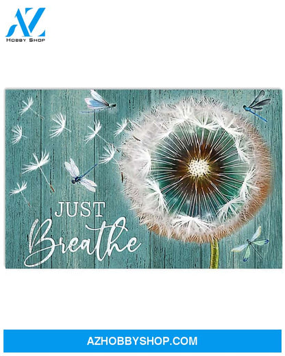 Dragonfly Just Breathe Canvas Prints, Wall Decor Visual Art