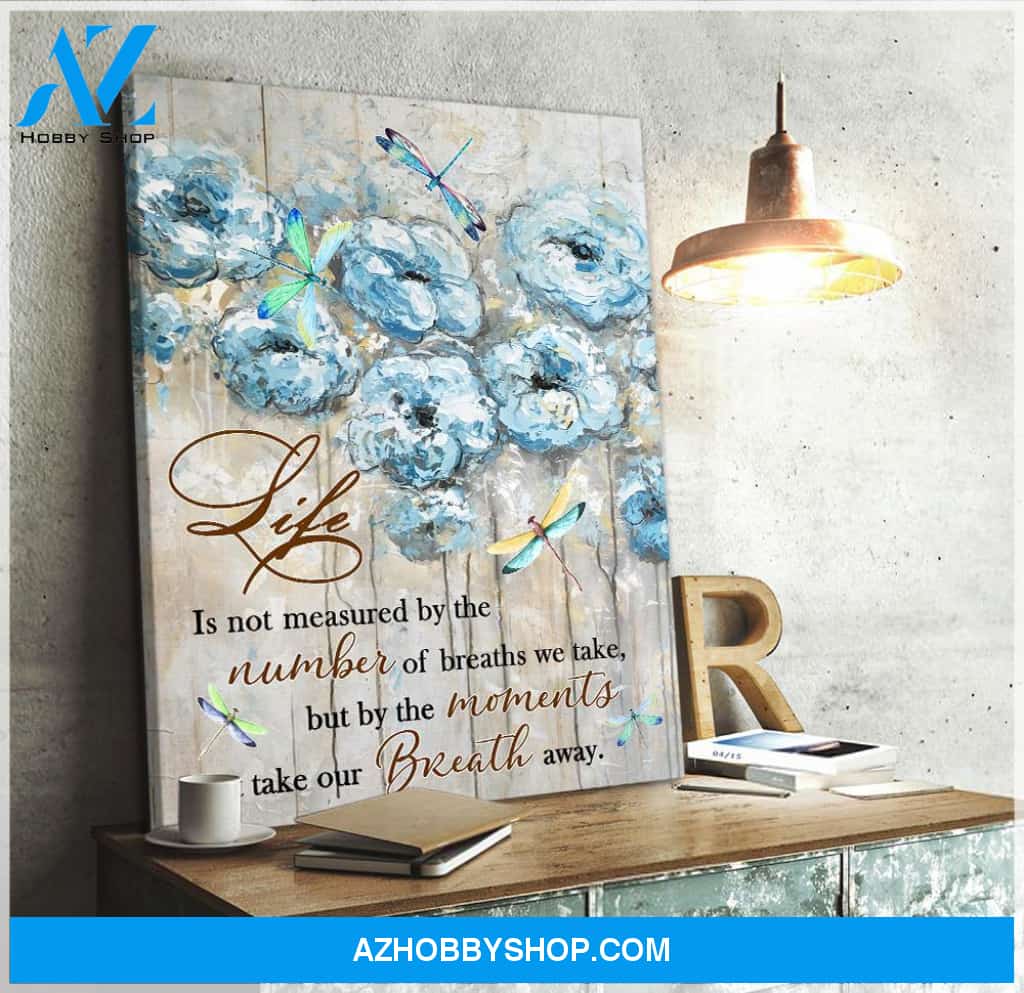 Dragonfly Life Gift Canvas Wall Art, Wall Art Prints Unique Gifts