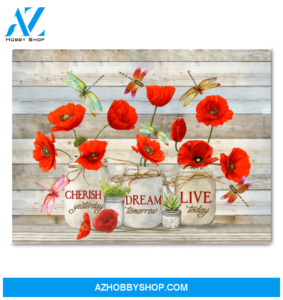 Dragonfly Live Today Canvas Wall Art