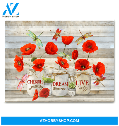 Dragonfly Live Today Canvas Wall Art