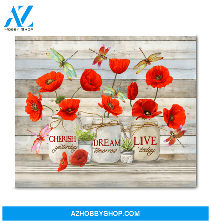 Dragonfly Live Today Canvas Wall Art