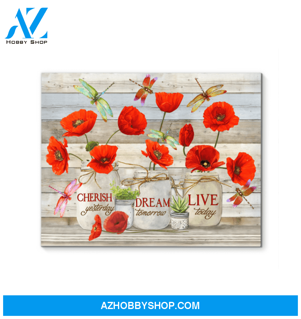 Dragonfly Live Today Canvas Wall Art